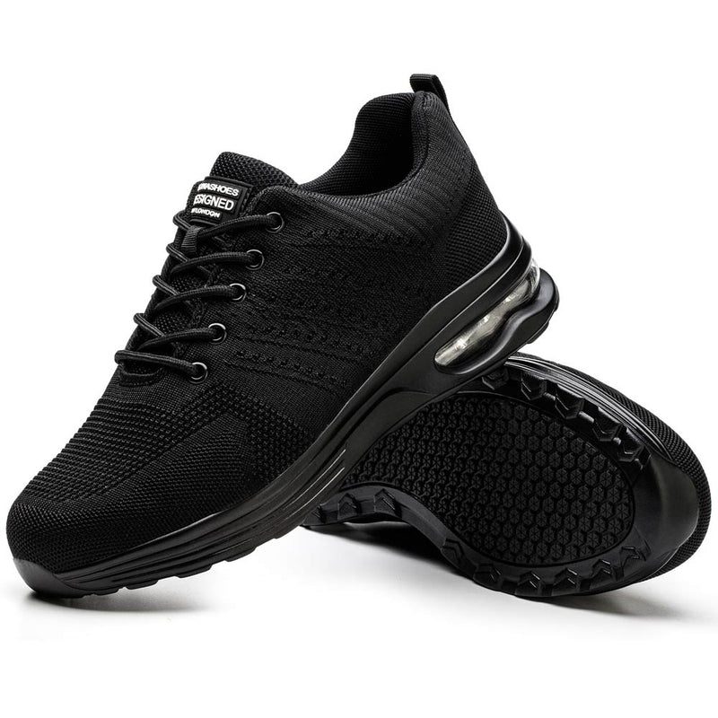 Delta Black - Steel Toe Work Shoes with Comfort Insole