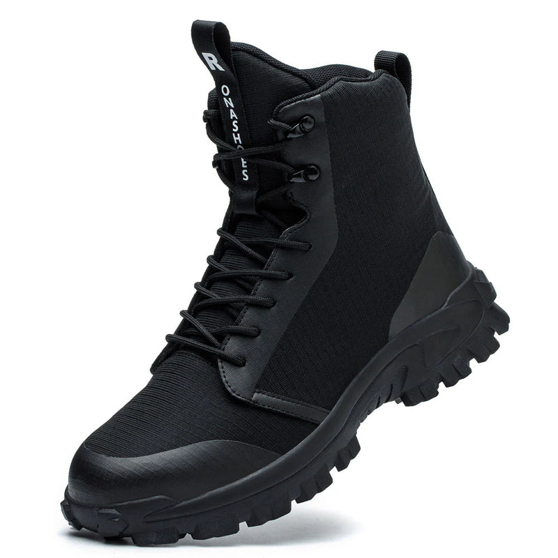 Armor Black Safety Boots Stylish Steel Toe Protection Build Workwear