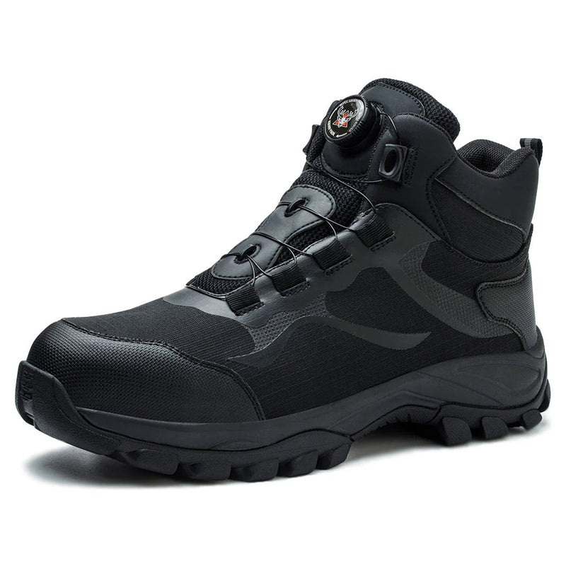 Titan Black Safety Boots Steel Toe, Waterproof, Slip Resistant