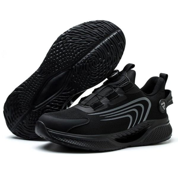Ares Black Safety Trainers - Lightweight Steel Toe Shoes