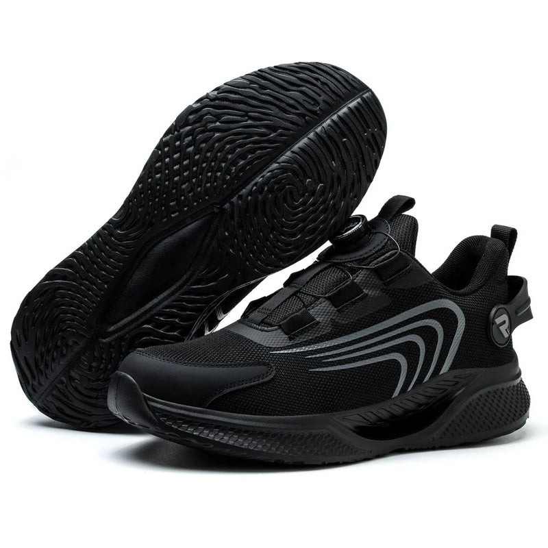 Ares Black Safety Trainers - Lightweight Steel Toe Shoes