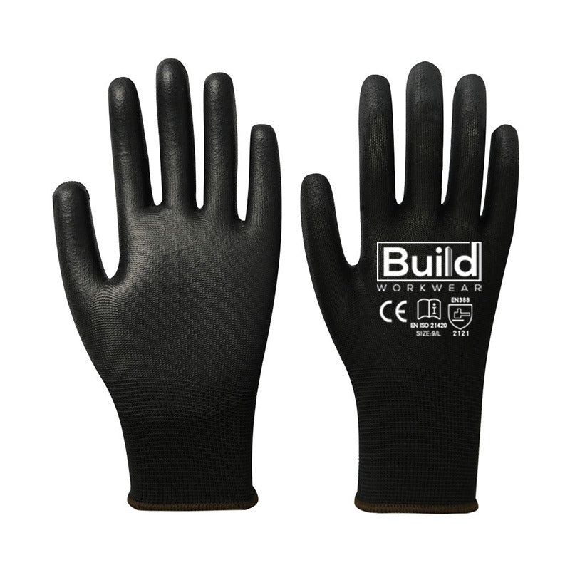 Premium PU Coated Gloves - 13G (Nylon Liner)